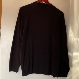 Black mock neck sweater long sleeve 3X